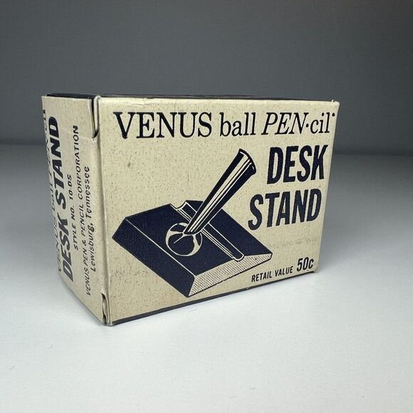 Venus Weighted Pen Desk Stand Style No 10-DS New Old Stock Vintage - Picture 6 of 8